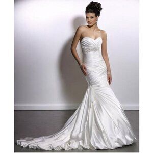 Sottero and Midgley Collection Adorae-JSM1307LU White Wedding Dress‎ - Size 2